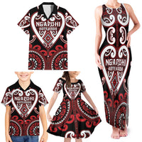 Custom Aotearoa Ngapuhi Family Matching Tank Maxi Dress and Hawaiian Shirt Maori Tribal Pattern LT05 - Polynesian Pride