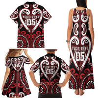 Custom Aotearoa Ngapuhi Family Matching Tank Maxi Dress and Hawaiian Shirt Maori Tribal Pattern LT05 - Polynesian Pride