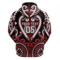 Custom Aotearoa Ngapuhi Hoodie Maori Tribal Pattern