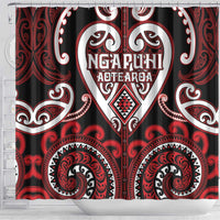 Aotearoa Ngapuhi Shower Curtain Maori Tribal Pattern