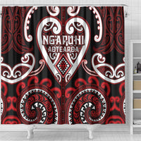 Aotearoa Ngapuhi Shower Curtain Maori Tribal Pattern