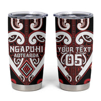 Custom Aotearoa Ngapuhi Tumbler Cup Maori Tribal Pattern