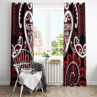 Aotearoa Ngapuhi Window Curtain Maori Tribal Pattern