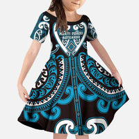 Custom Aotearoa Ngati Porou Family Matching Long Sleeve Bodycon Dress and Hawaiian Shirt Maori Tribal Pattern