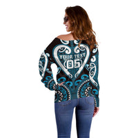 Custom Aotearoa Ngati Porou Off Shoulder Sweater Maori Tribal Pattern