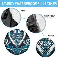 Aotearoa Ngati Porou Spare Tire Cover Maori Tribal Pattern