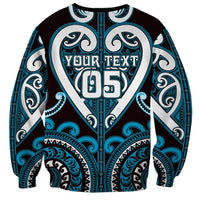 Custom Aotearoa Ngati Porou Sweatshirt Maori Tribal Pattern LT05 - Polynesian Pride