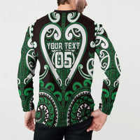 Custom Aotearoa Ngai Tahu Button Sweatshirt Maori Tribal Pattern LT05 - Polynesian Pride