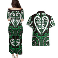 Custom Aotearoa Ngai Tahu Couples Matching Puletasi and Hawaiian Shirt Maori Tribal Pattern LT05 - Polynesian Pride