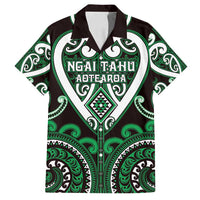Custom Aotearoa Ngai Tahu Family Matching Long Sleeve Bodycon Dress and Hawaiian Shirt Maori Tribal Pattern