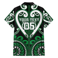 Custom Aotearoa Ngai Tahu Family Matching Off Shoulder Short Dress and Hawaiian Shirt Maori Tribal Pattern