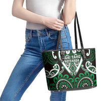 Aotearoa Ngai Tahu Leather Tote Bag Maori Tribal Pattern LT05 - Polynesian Pride