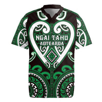 Custom Aotearoa Ngai Tahu Rugby Jersey Maori Tribal Pattern LT05 Green - Polynesian Pride