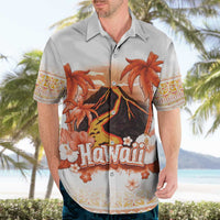 Hawaiian Volcano Lava Flow Hawaiian Shirt With Hawaiian Tapa Pattern LT05 - Polynesian Pride