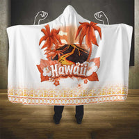 Hawaiian Volcano Lava Flow Hooded Blanket With Hawaiian Tapa Pattern LT05 - Polynesian Pride