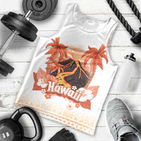 Hawaiian Volcano Lava Flow Men Tank Top With Hawaiian Tapa Pattern LT05 - Polynesian Pride