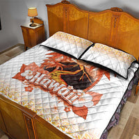 Hawaiian Volcano Lava Flow Quilt Bed Set With Hawaiian Tapa Pattern LT05 - Polynesian Pride