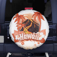 Hawaiian Volcano Lava Flow Spare Tire Cover With Hawaiian Tapa Pattern LT05 - Polynesian Pride