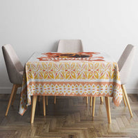 Hawaiian Volcano Lava Flow Tablecloth With Hawaiian Tapa Pattern LT05 - Polynesian Pride