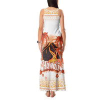 Hawaiian Volcano Lava Flow Tank Maxi Dress With Hawaiian Tapa Pattern LT05 - Polynesian Pride