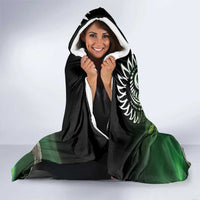 Aotearoa New Zealand Tuatara Hooded Blanket Maori Koru Art LT05 - Polynesian Pride