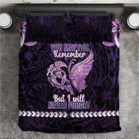 Alzheimer's Awareness Bedding Set You May Not Remember But I Will Never Forget LT05 Purple - Polynesian Pride
