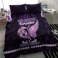 Alzheimer's Awareness Bedding Set You May Not Remember But I Will Never Forget LT05 - Polynesian Pride