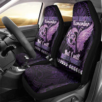 Alzheimer's Awareness Car Seat Cover You May Not Remember But I Will Never Forget