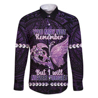 Personalised Alzheimer's Awareness Family Matching Summer Maxi Dress and Hawaiian Shirt You May Not Remember But I Will Never Forget