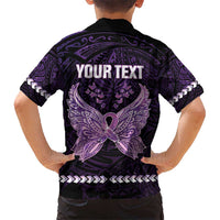 Personalised Alzheimer's Awareness Kid Hawaiian Shirt You May Not Remember But I Will Never Forget LT05 - Polynesian Pride