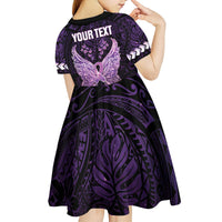 Personalised Alzheimer's Awareness Kid Short Sleeve Dress You May Not Remember But I Will Never Forget LT05 - Polynesian Pride