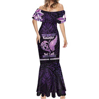 Personalised Alzheimer's Awareness Mermaid Dress You May Not Remember But I Will Never Forget