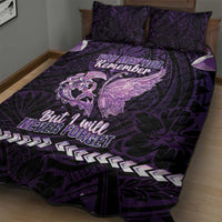 Alzheimer's Awareness Quilt Bed Set You May Not Remember But I Will Never Forget LT05 - Polynesian Pride