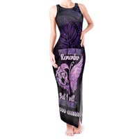 Personalised Alzheimer's Awareness Tank Maxi Dress You May Not Remember But I Will Never Forget LT05 Women Purple - Polynesian Pride