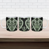 Custom Aotearoa Ngati Awa Ceramic Mug Maori Tribal Pattern LT05 - Polynesian Pride