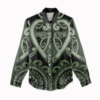 Custom Aotearoa Ngati Awa Women Casual Shirt Maori Tribal Pattern LT05 - Polynesian Pride