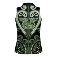 Custom Aotearoa Ngati Awa Women Sleeveless Polo Shirt Maori Tribal Pattern LT05 - Polynesian Pride
