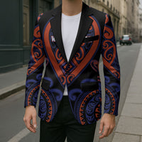 Custom Aotearoa Whakatohea Blazer Maori Tribal Pattern LT05 - Polynesian Pride