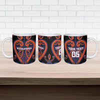 Custom Aotearoa Whakatohea Ceramic Mug Maori Tribal Pattern LT05 - Polynesian Pride