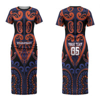 Custom Aotearoa Whakatohea Couples Matching Short Sleeve Bodycon Dress and Hawaiian Shirt Maori Tribal Pattern LT05 - Polynesian Pride