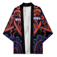 Custom Aotearoa Whakatohea Kimono Maori Tribal Pattern LT05 Unisex Navy - Polynesian Pride