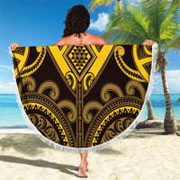 Aotearoa Ngati Whatua Beach Blanket Maori Tribal Pattern LT05 - Polynesian Pride