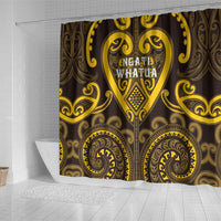 Aotearoa Ngati Whatua Shower Curtain Maori Tribal Pattern LT05 - Polynesian Pride