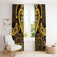 Aotearoa Ngati Whatua Window Curtain Maori Tribal Pattern LT05 - Polynesian Pride