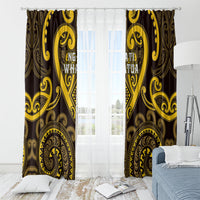 Aotearoa Ngati Whatua Window Curtain Maori Tribal Pattern LT05 - Polynesian Pride