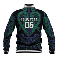 Custom Aotearoa Ngati Pikiao Baseball Jacket Maori Tribal Pattern LT05 - Polynesian Pride