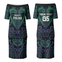 Custom Aotearoa Ngati Pikiao Couples Matching Puletasi and Hawaiian Shirt Maori Tribal Pattern LT05 - Polynesian Pride