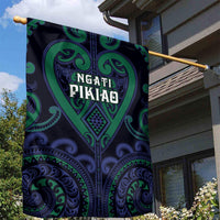 Aotearoa Ngati Pikiao Garden Flag Maori Tribal Pattern LT05 - Polynesian Pride