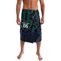 Custom Aotearoa Ngati Pikiao Lavalava Maori Tribal Pattern LT05 Green - Polynesian Pride