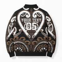Custom Aotearoa Kati Mamoe Bomber Puffer Jacket Maori Tribal Pattern LT05 - Polynesian Pride